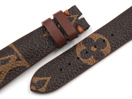 Louis Vuitton Cinturino GMT Daytona Watch Strap Band Misura 20/16 Cuciture  Rosse